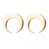 1 Pair Fashion Star Moon Plating 304 Stainless Steel 18K Gold Plated Ear Studs