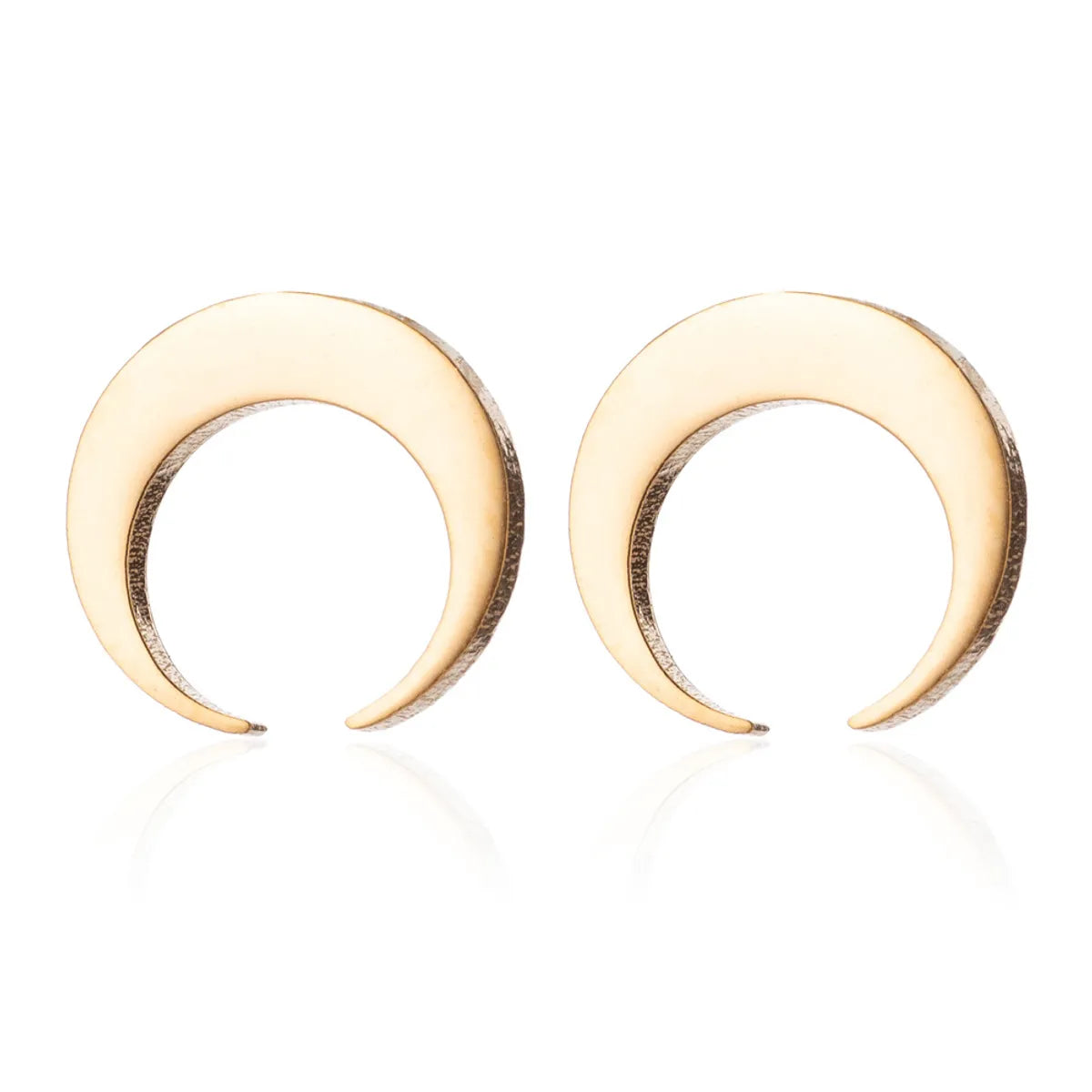 1 Pair Fashion Star Moon Plating 304 Stainless Steel 18K Gold Plated Ear Studs