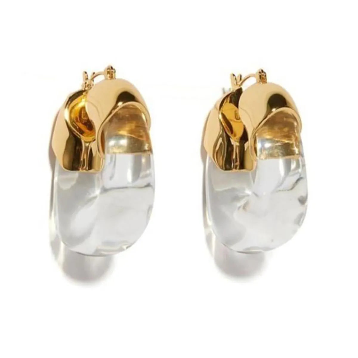 1 Pair Fashion U Shape Brass Plating Earrings