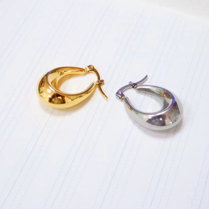 1 Pair Fashion U Shape Stainless Steel Plating Earrings