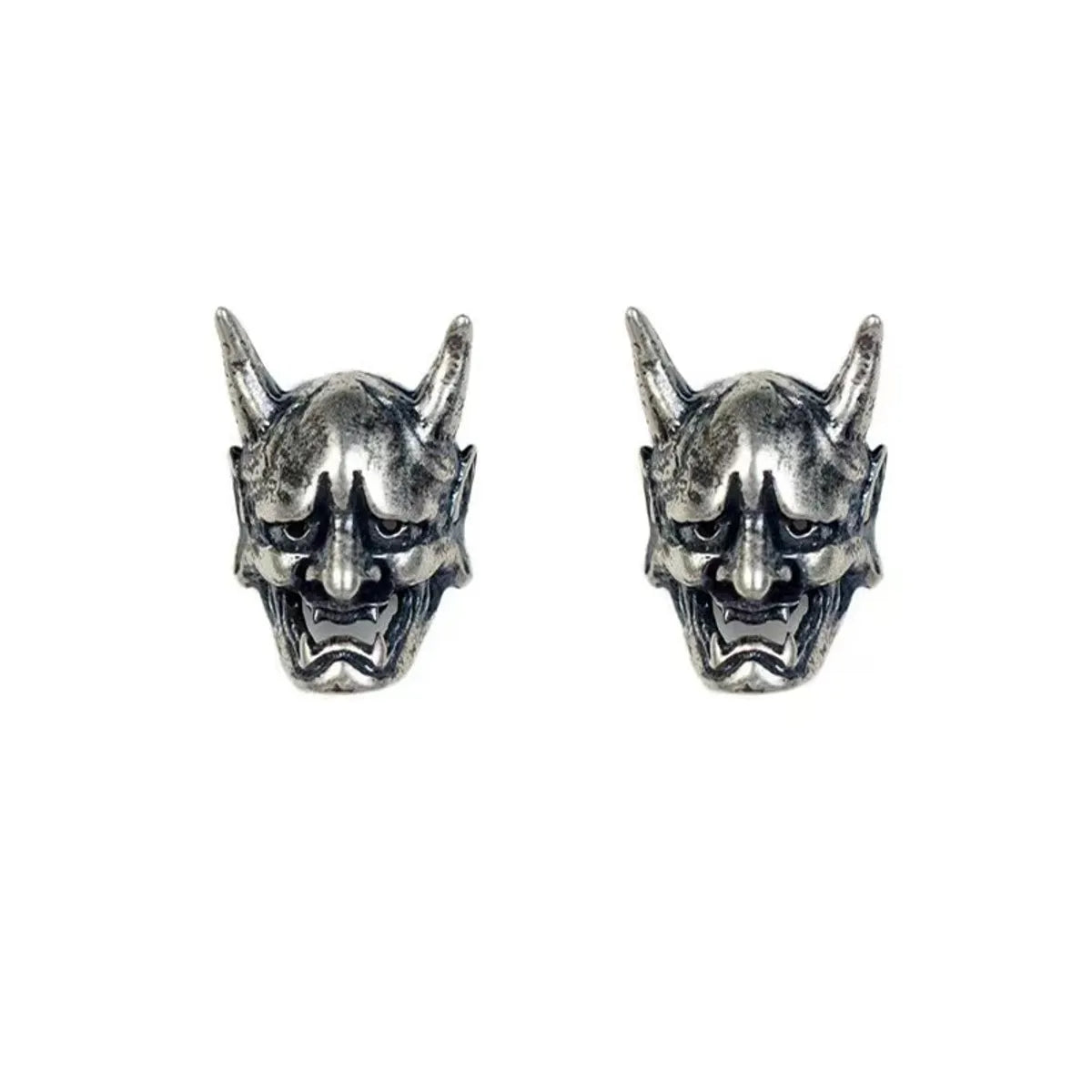 1 Pair Funny Cartoon Asymmetrical Alloy Ear Studs