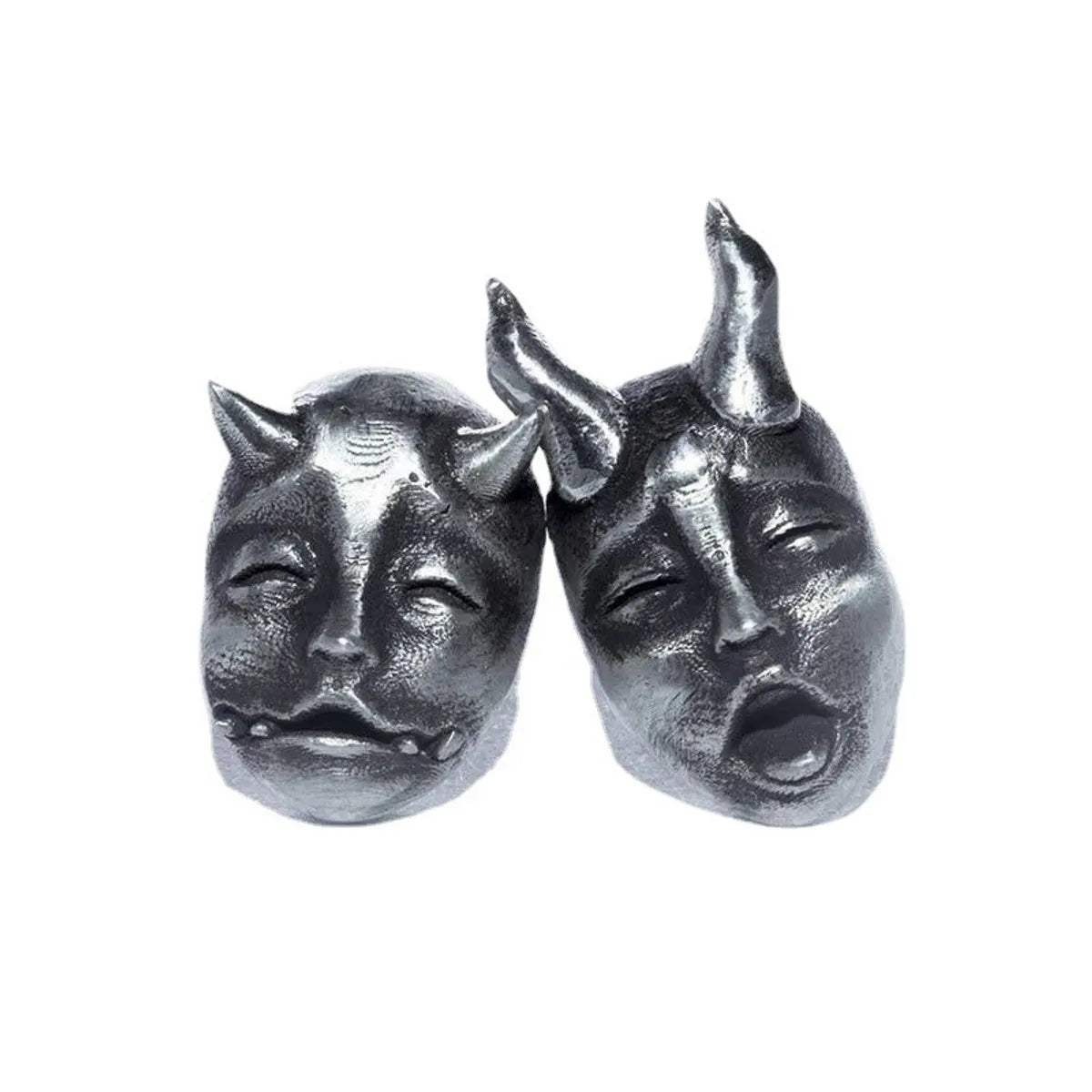 1 Pair Funny Cartoon Asymmetrical Alloy Ear Studs