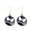 1 Pair Funny Cool Style Pumpkin Spider Web Ghost Enamel Zinc Alloy Drop Earrings