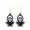 1 Pair Funny Cool Style Pumpkin Spider Web Ghost Enamel Zinc Alloy Drop Earrings