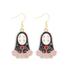 1 Pair Funny Cool Style Pumpkin Spider Web Ghost Enamel Zinc Alloy Drop Earrings