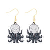 1 Pair Funny Cool Style Pumpkin Spider Web Ghost Enamel Zinc Alloy Drop Earrings