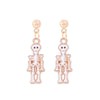 1 Pair Funny Cool Style Pumpkin Spider Web Ghost Enamel Zinc Alloy Drop Earrings