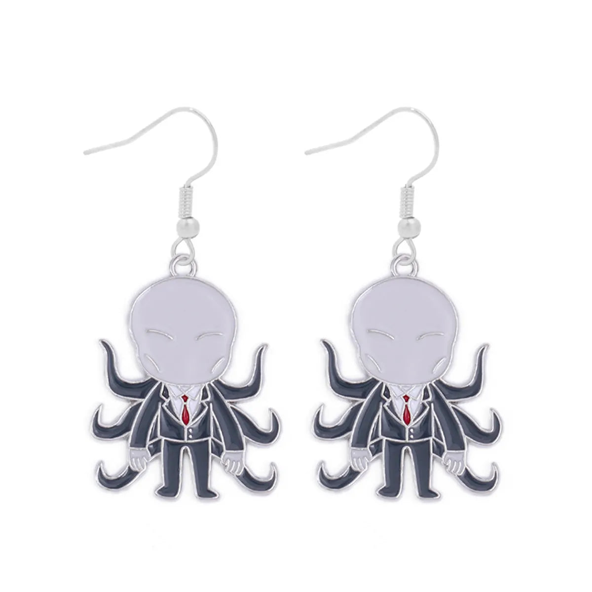 1 Pair Funny Cool Style Pumpkin Spider Web Ghost Enamel Zinc Alloy Drop Earrings