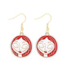 1 Pair Funny Cool Style Pumpkin Spider Web Ghost Enamel Zinc Alloy Drop Earrings