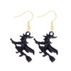 1 Pair Funny Cool Style Pumpkin Spider Web Ghost Enamel Zinc Alloy Drop Earrings