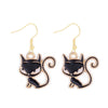 1 Pair Funny Cool Style Pumpkin Spider Web Ghost Enamel Zinc Alloy Drop Earrings