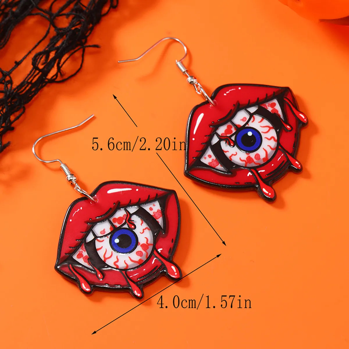 1 Pair Funny Eye Arylic Drop Earrings