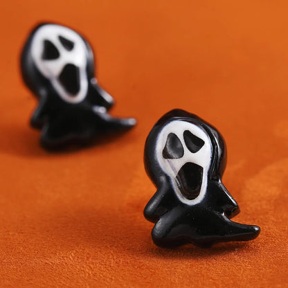 1 Pair Funny Grimace Plastic Ear Studs