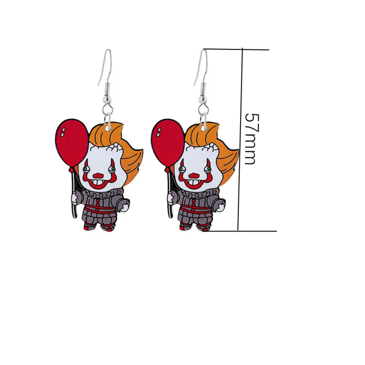 1 Pair Funny Human Grimace 304 Stainless Steel Arylic Acrylic Drop Earrings