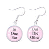 1 Pair Funny Simple Style Letter Alloy Drop Earrings