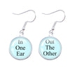 1 Pair Funny Simple Style Letter Alloy Drop Earrings