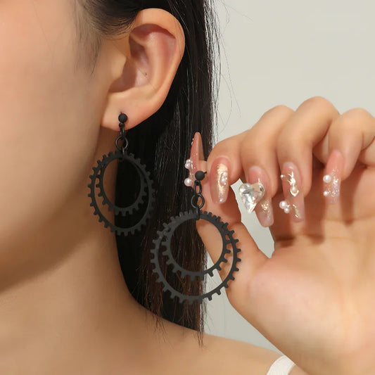 1 Pair Glam Ethnic Style Geometric Tassel Alloy Drop Earrings