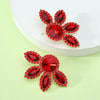 1 Pair Glam Flower Inlay Alloy Rhinestones Glass Ear Studs