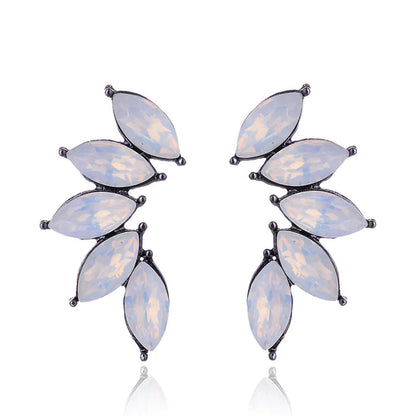 1 Pair Glam Geometric Alloy Inlay Artificial Crystal Women's Drop Earrings