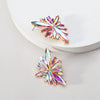 1 Pair Glam Geometric Wings Plating Inlay Alloy Zinc Alloy Glass Ear Studs