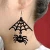 1 Pair Gothic Cool Style Cat Spider Bat Arylic Drop Earrings