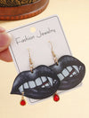 1 Pair Gothic Funny Lips Arylic Drop Earrings