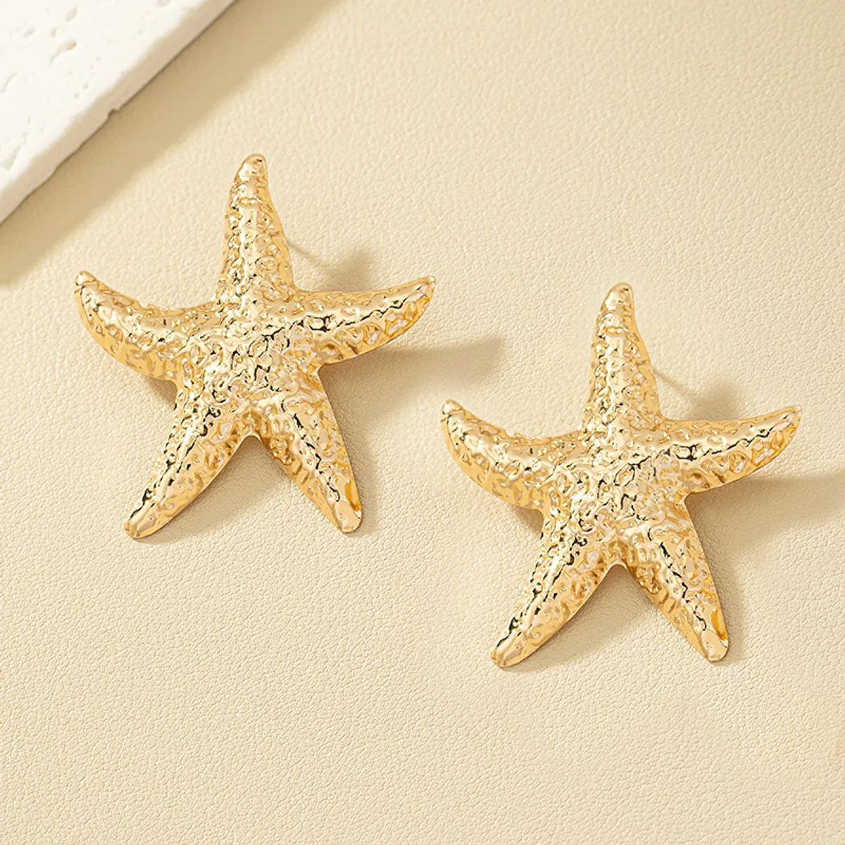 1 Pair Hawaiian Beach Starfish Plating Alloy Ear Studs