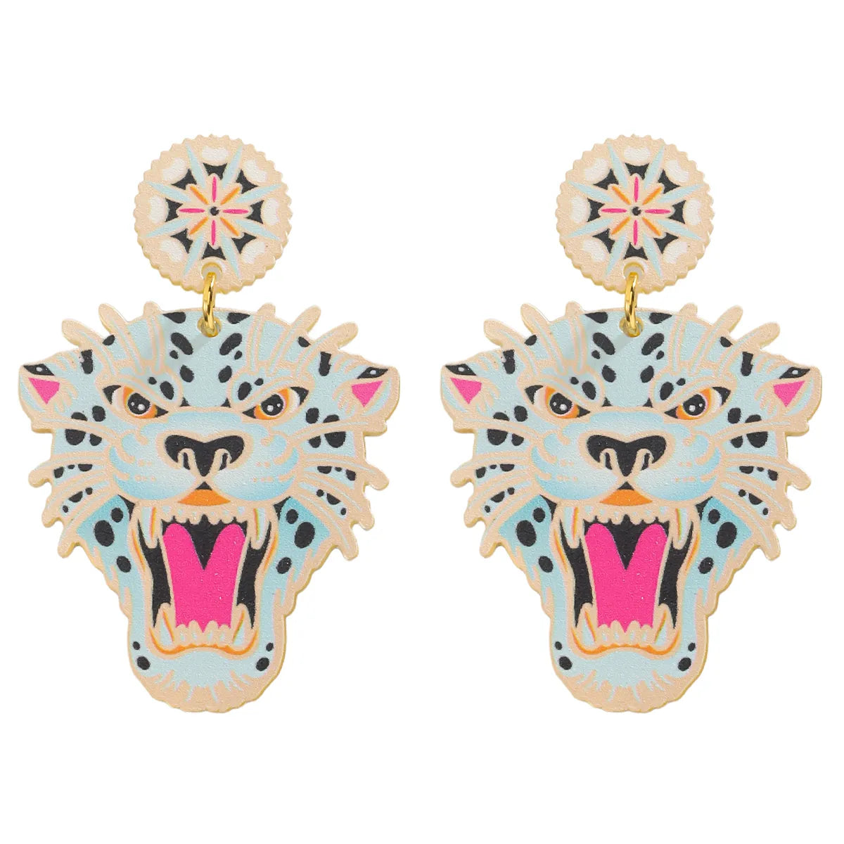 1 Pair Hip-Hop Funny Animal Acetic Acid Sheets Drop Earrings