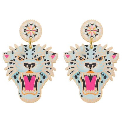 1 Pair Hip-Hop Funny Animal Acetic Acid Sheets Drop Earrings