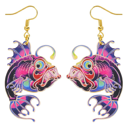 1 Pair Hip-Hop Funny Animal Acetic Acid Sheets Drop Earrings