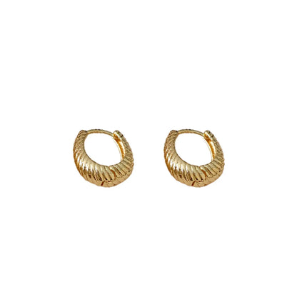 1 Pair Hip-Hop Retro Solid Color Plating Alloy Earrings