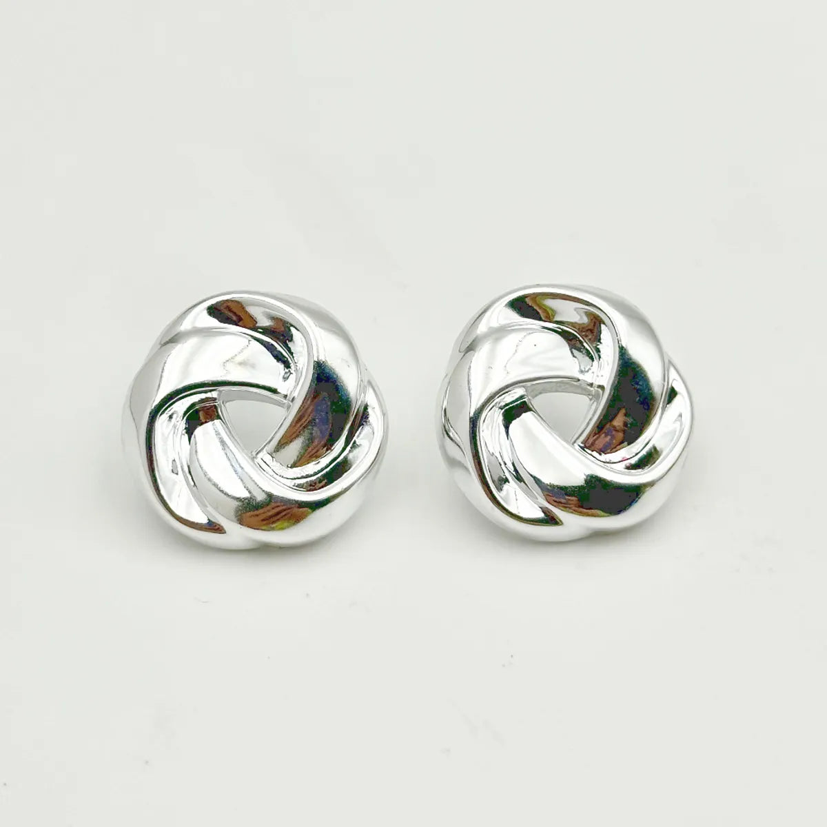 1 Pair Hip-Hop Solid Color Plating Arylic Ear Studs