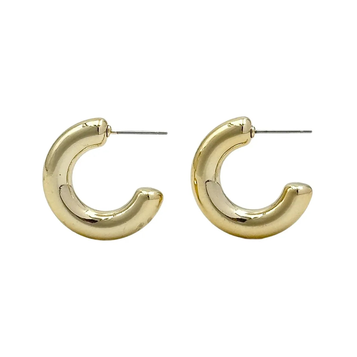 1 Pair Hip-Hop Solid Color Plating Arylic Ear Studs