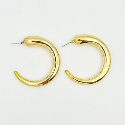 1 Pair Hip-Hop Solid Color Plating Arylic Ear Studs