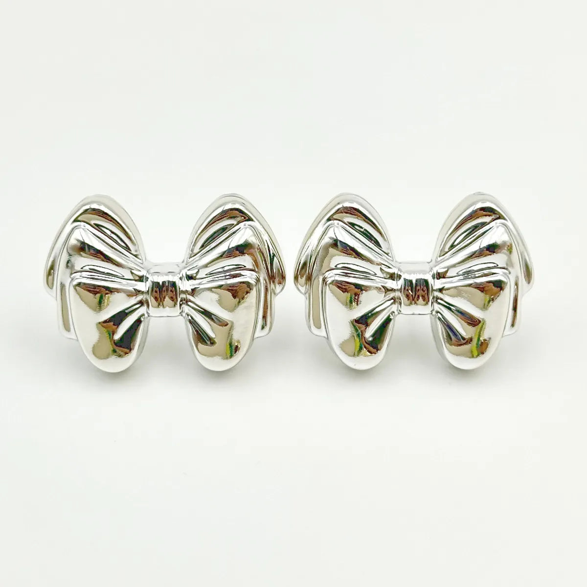 1 Pair Hip-Hop Solid Color Plating Arylic Ear Studs