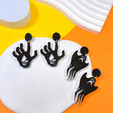 1 Pair Hip-hop Streetwear Halloween Pattern Arylic Drop Earrings