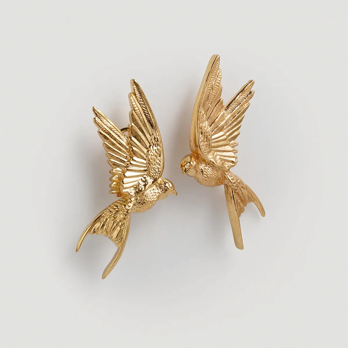 1 Pair Ig Style Bird Plating Alloy Gold Plated Ear Studs