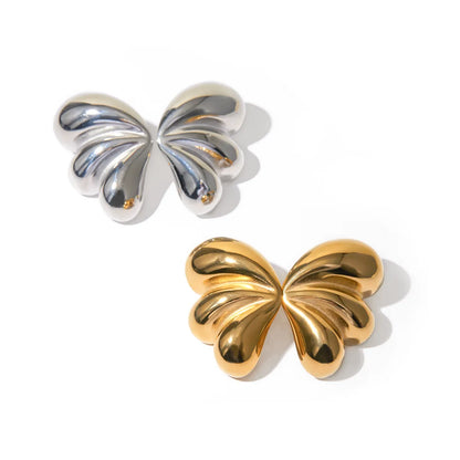 1 Pair IG Style Bow Knot Plating Stainless Steel Ear Studs