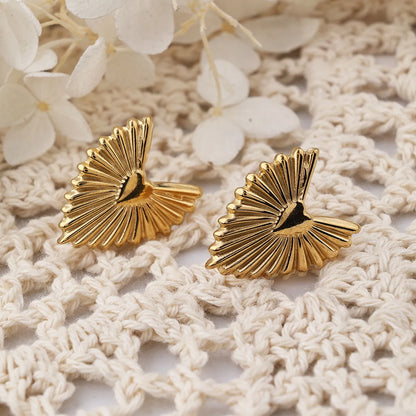 1 Pair IG Style Casual Butterfly 304 Stainless Steel 18K Gold Plated Hoop Earrings Drop Earrings