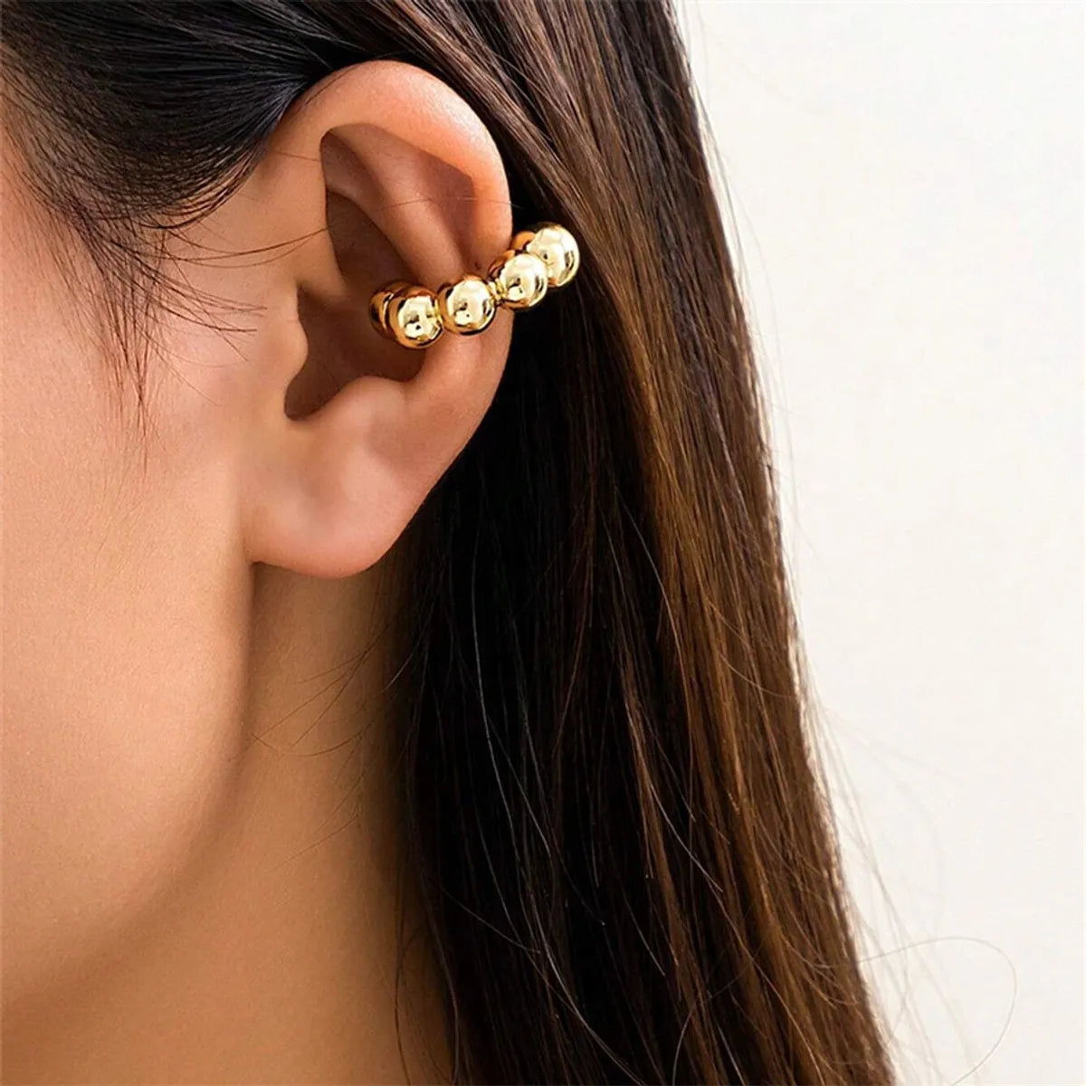 1 Pair IG Style Casual Cool Style Circle Copper White Gold Plated Gold Plated Hoop Earrings