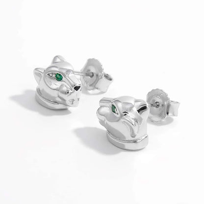 1 Pair Ig Style Cool Style Animal Plating Inlay Sterling Silver Zircon 14k Gold Plated White Gold Plated Ear Studs