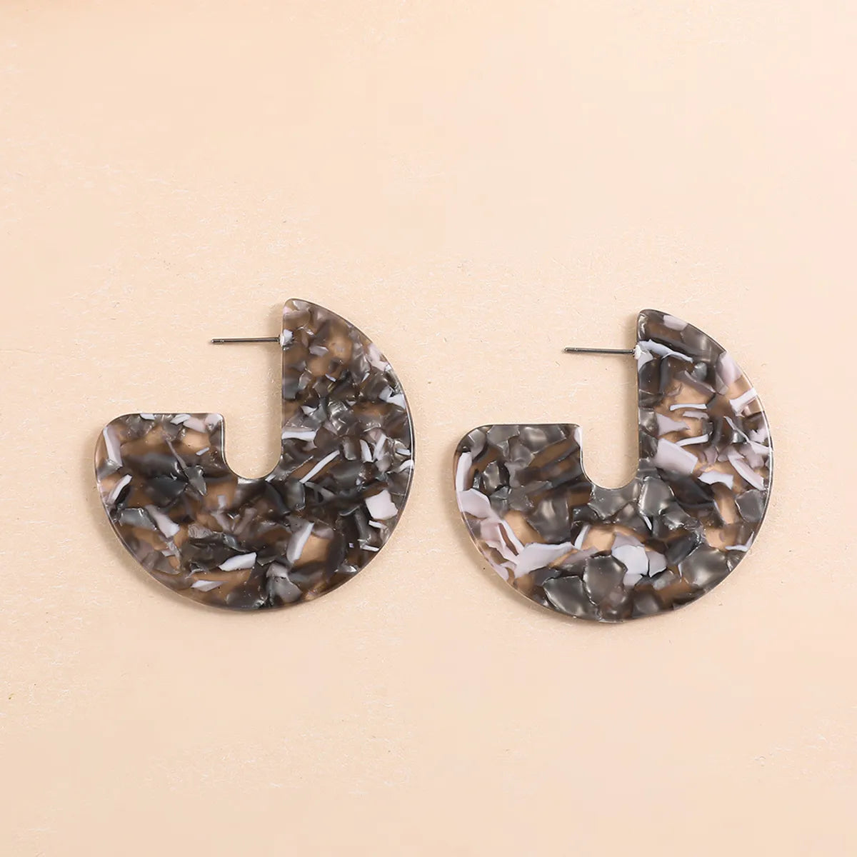 1 Pair Ig Style Cool Style C Shape Arylic Earrings