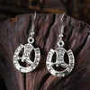 1 Pair IG Style Cowboy Style Simple Style Cactus Boots Horseshoe Plating Zinc Alloy Drop Earrings