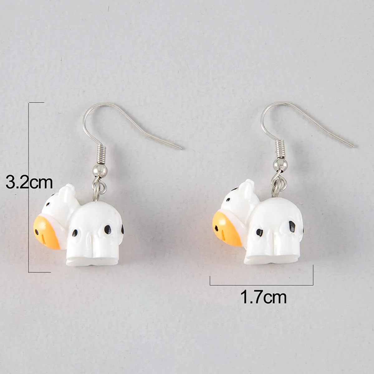 1 Pair Ig Style Cute Funny Animal Sheep Alloy Resin Drop Earrings