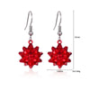 1 Pair IG Style Cute Santa Claus Gingerbread Wreath Enamel Inlay Zinc Alloy Pearl Drop Earrings