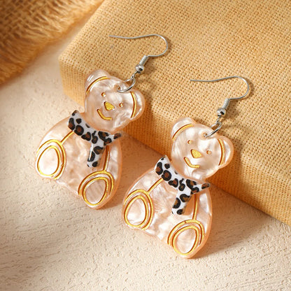 1 Pair IG Style Cute Sweet Cat Elephant Crocodile Arylic Drop Earrings