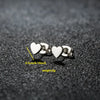 1 Pair IG Style Cute Sweet Star Heart Shape Polishing Plating 304 Stainless Steel 18K Gold Plated Ear Studs