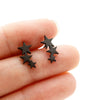 1 Pair IG Style Cute Sweet Star Heart Shape Polishing Plating 304 Stainless Steel 18K Gold Plated Ear Studs