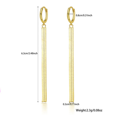 1 Pair Ig Style Elegant Tassel Plating Sterling Silver 18k Gold Plated White Gold Plated Drop Earrings