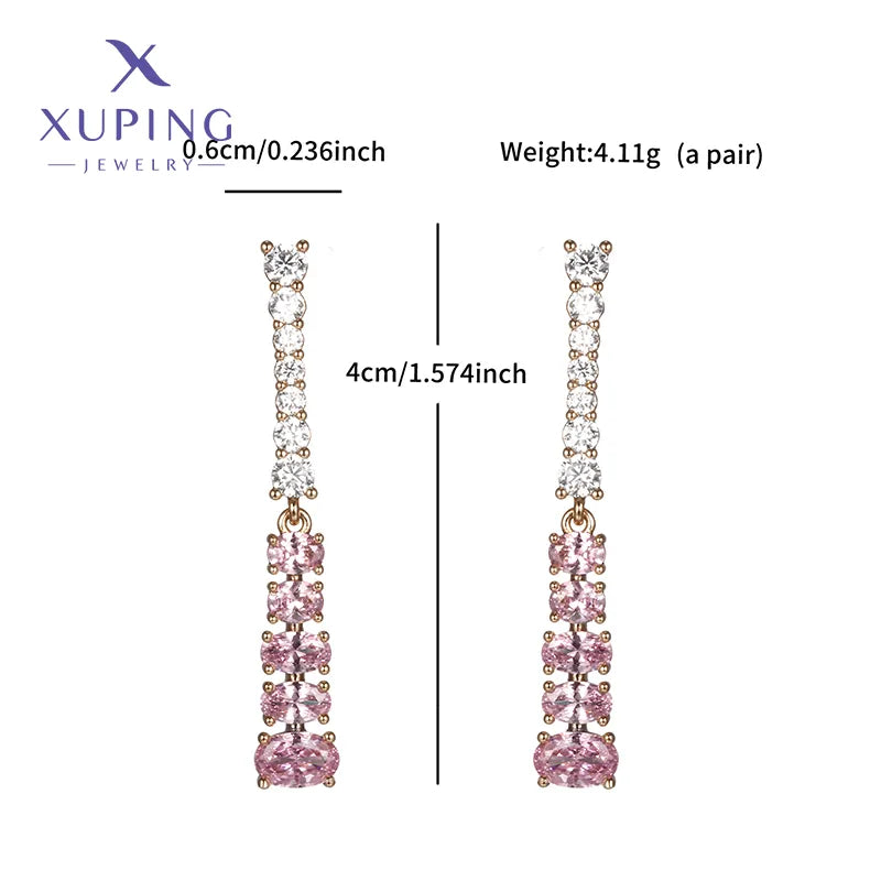 1 Pair IG Style Fairy Style Lady Geometric Plating Inlay Copper Artificial Gemstones 18K Gold Plated Drop Earrings